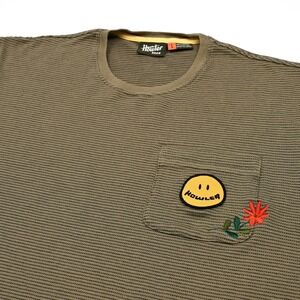 Howler Brothers Men's Large Jacquard Pocket Tee Embroidered Patch Boho Preppy